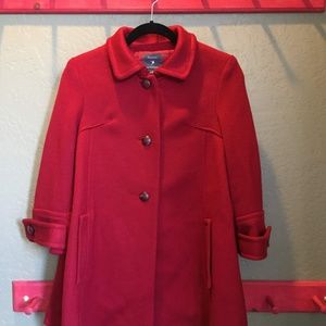 Forever 21 Red Swing Coat - Distinctive Details!